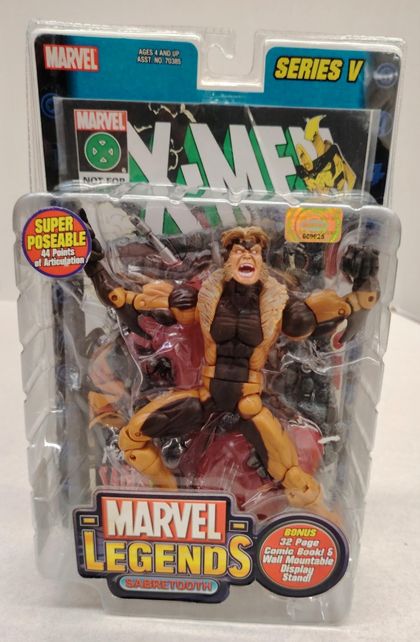 SABRETOOTH MARVEL LEGENDS MARVEL LEGENDS 4 TOY BIZ Ed 2003 COMIC BOOK