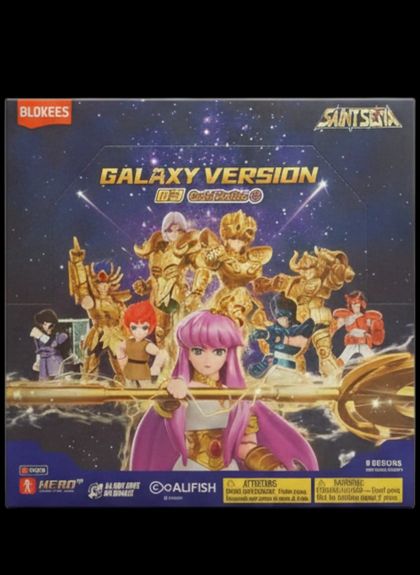 (CABALLEROS DE ORO: MU DE ARIES, ALDEBARÁN DE TAURO, SAGA DE GÉMINIS, MÁSCARA DE MUERTE DE CÁNCER, AIORIA DE LEO, SHAKA DE VIRGO) SAINT SEIYA GALAXY VERSION 03: GOLD ZODIAC BLOKEES Ed 2025