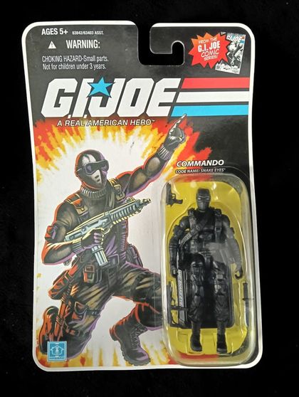 SNAKE EYES (COMANDO) G.I. JOE 25TH ANNIVERSARY (SINGLE PACK – WAVE 5) HASBRO Ed 2008