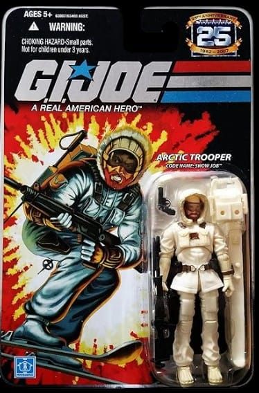 SNOW JOB (ARCTIC TROOPER) G.I. JOE 25th ANNIVERSARY HASBRO Ed 2008