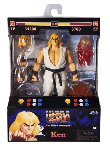 KEN MASTERS STREET FIGHTER 2 DELUXE ACTION FIGURE 1:12 SCALE JADA TOYS Ed 2025