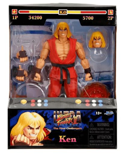 KEN STREET FIGHTER 2 DELUXE ACTION FIGURE 1:12 SCALE JADA TOYS Ed 2025